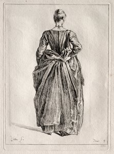 Studium kobiety z tyłu autorstwa Pierre Charles Trémolière