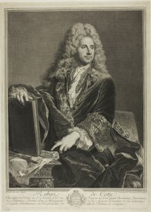 Portret Roberta de Cotte autorstwa Pierre Drevet