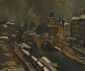 Paryż zimą autorstwa Pierre Dumont