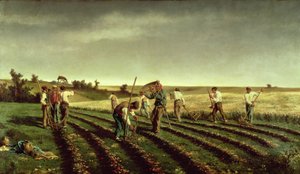 Żniwa Sainfoin w Chambaudouin, 1882