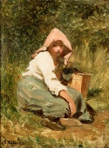 Dziewczyna autorstwa Pierre Edouard Frere