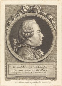 Pan Clicot de Clerval autorstwa Pierre Etienne Moitte after Charles Nicolas Cochin II