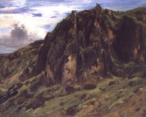 Krajobraz w Owernii autorstwa Pierre Etienne Theodore Rousseau