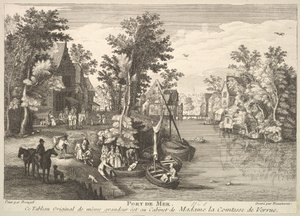 Port morski Port de Mer po obrazie w kolekcji Madame la Comtesse de Verrue. autorstwa Pierre Francois Beaumont