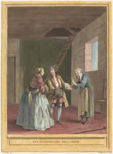 Les devineresses (Wróżki) autorstwa Pierre Francois Martenasie after Jean Baptiste Oudry