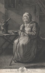 Stara kobieta z urzędu hrabiego Vence, 1782-97.
