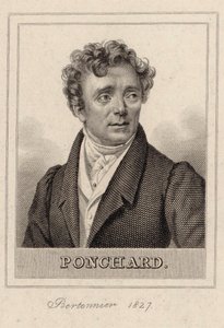 Portret śpiewaka operowego Louis Antoine Eléonore Ponchard 1787-1866 , 1827. autorstwa Pierre François Bertonnier