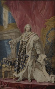 Portret Ludwika XV w jego królewskim stroju, ok. 1769 autorstwa Pierre François Cozette