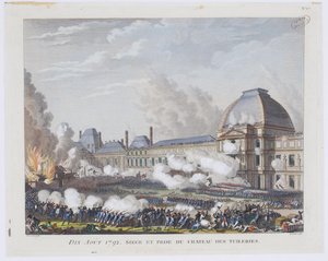 Szturm na Pałac Tuileries 10 sierpnia 1792 r. 1800