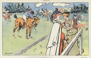 Gra w polo. Ilustracja do Le Rire