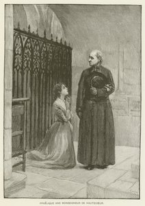 Angelique i Monseigneur de Hautecoeur autorstwa Pierre Georges Jeanniot