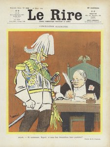 Niemieckie pojednanie. Ilustracja do Le Rire