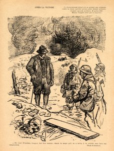 Czerwony śmiech, satyryczny czarno-biały autorstwa Pierre Georges Jeanniot