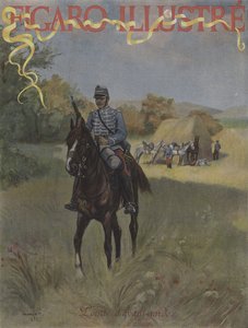 Straż Przednia. Okładka Le Figaro Illustre, marzec 1896 autorstwa Pierre Georges Jeanniot