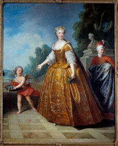 Portrait en pied de Marie Lesczinska (Lesczyńska) (1703-1768) Królowa Francji Obraz Pierre