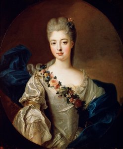 Portret Charlotte Aglaé z Orleanu, Mademoiselle de Valois, lata 20. XVIII wieku.