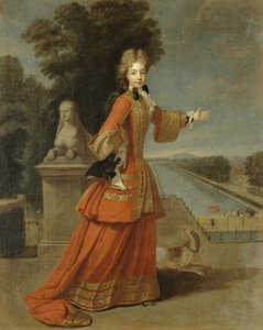 Portret Marii Adelajdy Sabaudzkiej, księżnej Burgundii autorstwa Pierre Gobert