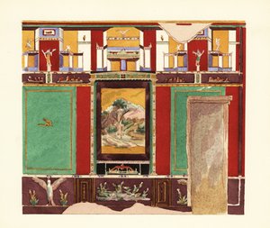 Jadalnia w Casa di Orfeo lub Domu Orfeusza, Pompeje