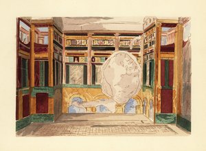 Oecus lub salon w Domu Labiryntu