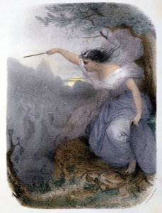 The Fairy Willis - w „Kobietach mitologicznych” Mery i Foelix, il. G. Staal, wyd. przez Gouet autorstwa Pierre Gustave Eugene Staal