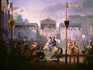 Scena turnieju w XIV wieku, 1812 (szczegóły patrz 89703)