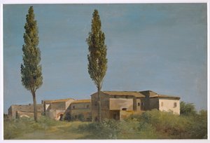 Fabrique w Villa Farnese: dwie topole ... autorstwa Pierre Henri de Valenciennes