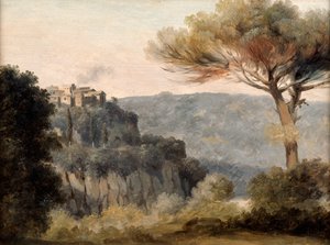 Wieś Nemi, koniec XVIII i XIX w. autorstwa Pierre Henri de Valenciennes