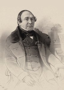 Portret śpiewaka operowego Louis Antoine Eléonore Ponchard 1787-1866 , 1850. autorstwa Pierre Hippolyte Aumont