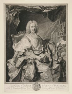 Guillaume kardynał Dubois autorstwa Pierre Imbert Drevet