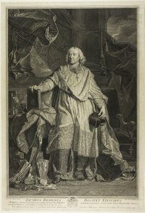 Portret Jacquesa Bénigne Bossueta, biskupa Meaux autorstwa Pierre Imbert Drevet