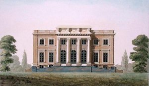 Zamek Wannegem w pobliżu Oudenaarde, z „Wybór najbardziej niezwykłych zabytków, budynków i domów Królestwa Niderlandów” Pierre