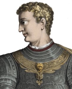 Kaligula (Caius Caesar Germanicus) (12-41), Cesarz Rzymski - Caius Caesar Germanicus dit Caligula (12-41), Cesarz Rzymski - Grawerowanie Pierre Jean Mariette autorstwa Pierre Jean Mariette