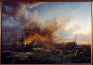 Walka nadzorcy i Quebecu w 1779 r. Obraz Pierre