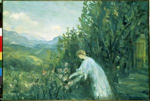 Kobieta w ogrodzie (Lady in the Garden). Obraz Pierre