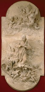 S. Luigi Gonzaga in Glory, ok.1696 (terakota) autorstwa Pierre Legros