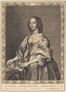 Rachel, hrabina Middlesex autorstwa Pierre Lombard after Sir Anthony van Dyck