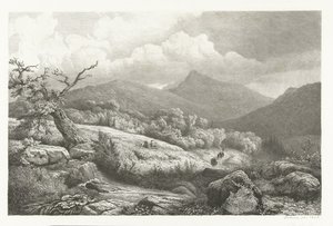 Cmentarz w Baden-Baden autorstwa Pierre Louis Dubourcq