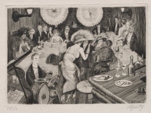 Boeuf sur le Toit autorstwa Pierre Louis Gatier