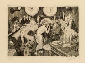 Bar w Le Boeuf na dachu autorstwa Pierre Louis Gatier