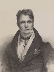 Portret dyrygenta i kompozytora Gaspare Spontini 1774-1851, 1830. autorstwa Pierre Louis Henri Grevedon