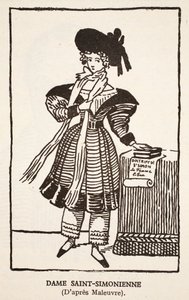 Lady Saint-Simonienne autorstwa Pierre Maleuvre
