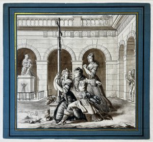 Ludwik XIV błaga Louise de La Vallière w klasztorze karmelitanek w Chaillot