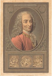 F. M. Arouet przez Woltera. autorstwa Pierre Michel Alix
