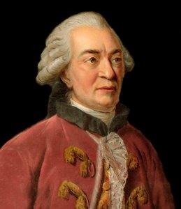 Portret Georgesa Louisa Leclerca, hrabiego Buffon (1707-1788), francuskiego przyrodnika, matematyka, kosmologa i pisarza encyklopedycznego - Portrait of George Louis Le Clerc, Count of Buffon (1707 - 1788), francuskiego przyrodnika i pisarza, rycina Pierre