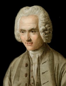 Portret Jean-Jacques Rousseau - Portret Jean Jacques Rousseau (1712-1778) Grawerowane przez Pierre Michel Alix