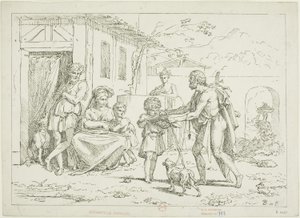 Homera autorstwa Pierre Nolasque Bergeret