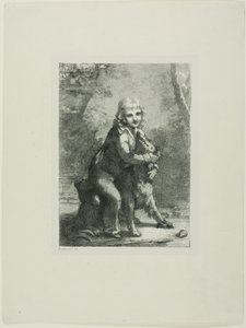 Chłopiec z psem autorstwa Pierre Paul Prud