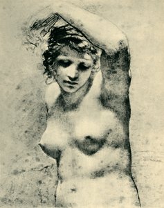 Akt kobiecy podnoszący jedno ramię, ok. 1800, „Marguerite”, 1943.