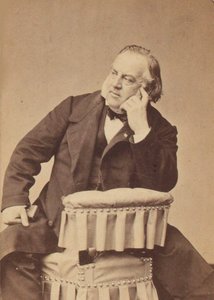 Portret kompozytora Louisa Clapissona (1808-1866), autorstwa Petita, Pierre’a Lanitha (1831-1909). Zdjęcie albuminy. Prywatna kolekcja autorstwa Pierre Petit