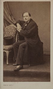 Portret poety Théodore de Banville 1823-1891. autorstwa Pierre Petit